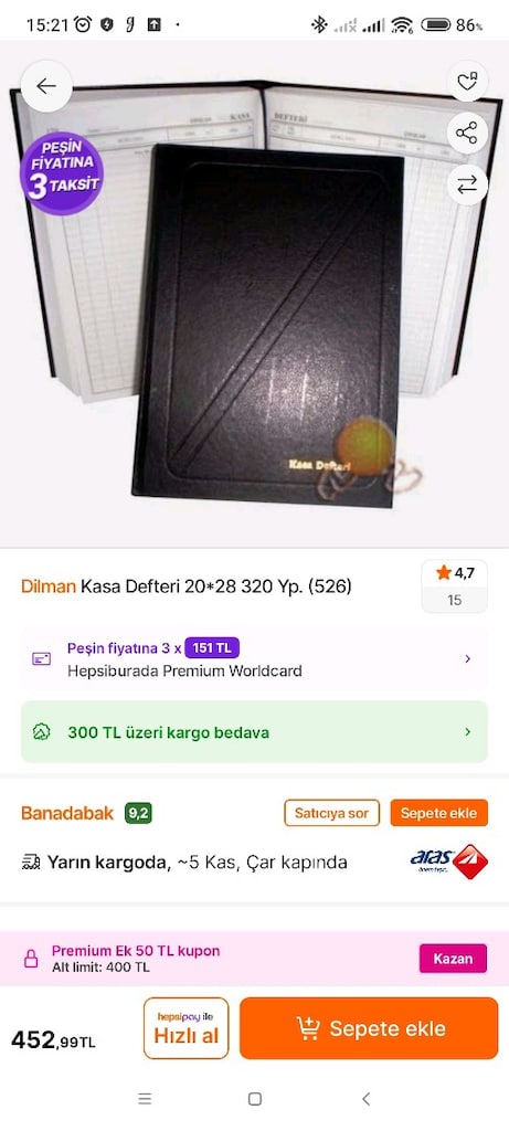 Yeni Kasa defteri (Açıklamayı okuyunuz) - 5