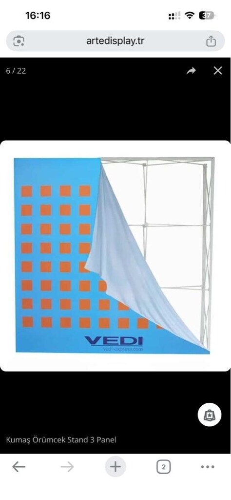 225*225 Çantalı Örümcek Reklam Standı - 3