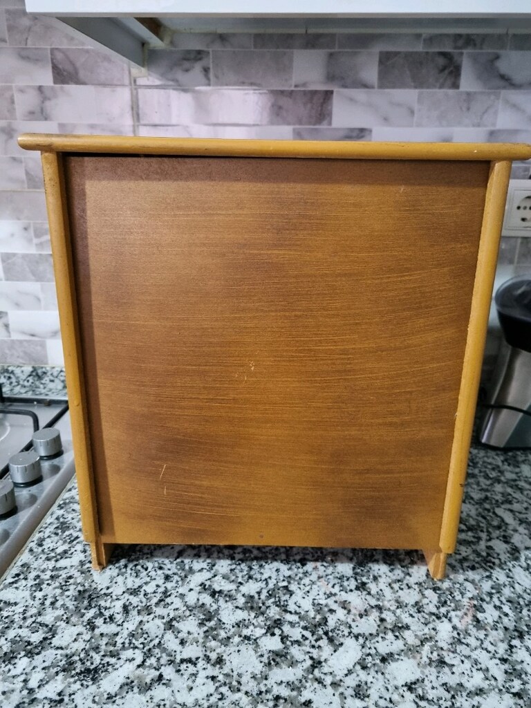 Vıntage ahşap ekmeklik - 4