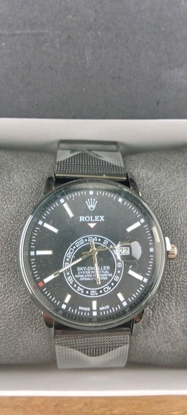 Sıfır Kutulu 40 mm Siyah Kadranlı Quartz Pilli Kol Saati – Siyah Metal - 2