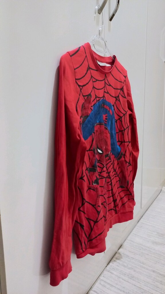 Spider-Man Desenli Kırmızı Çocuk sweatshirtü - 3