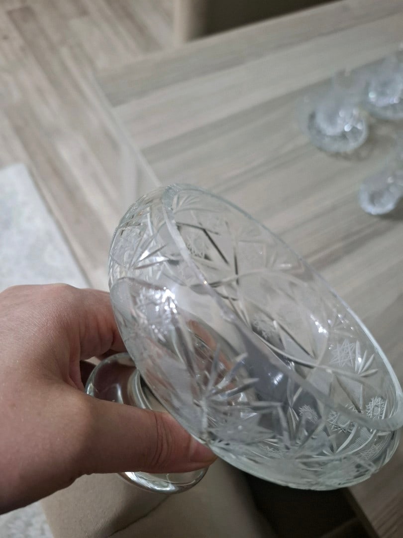 kesme kristal çay bardağı - 7