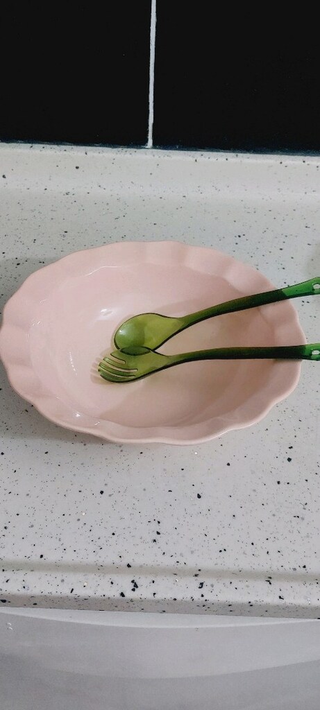 2 adet Yeni hiç kulanılmadı makarna salatası tabağı - 2