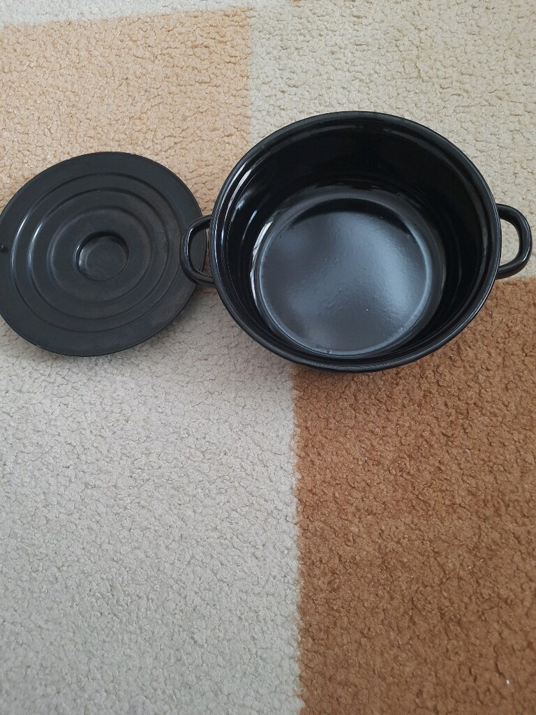 TESLİM YERİ:AKÇAY SIFIR GİBİ EMAYE BİBER KÖZLEME TENCERESİ ÇAP:24 CM - 6