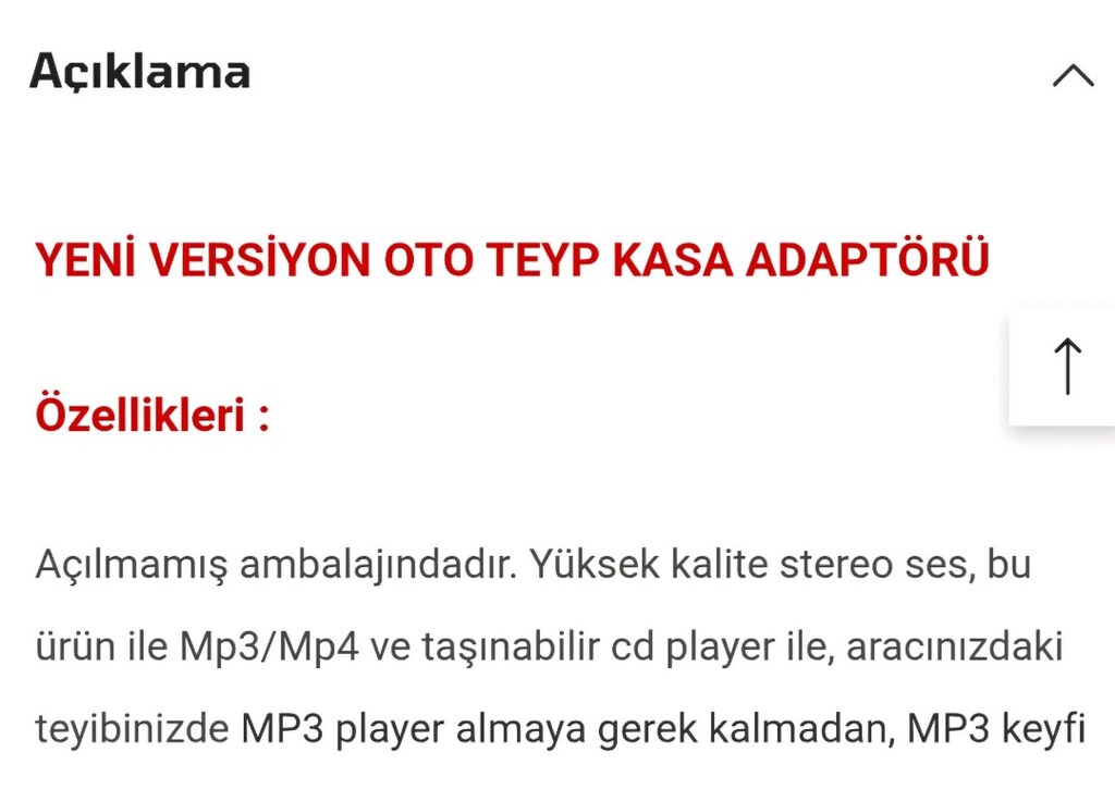 KABLOLU OTO TEYP KASET ADAPTÖRÜ - 11