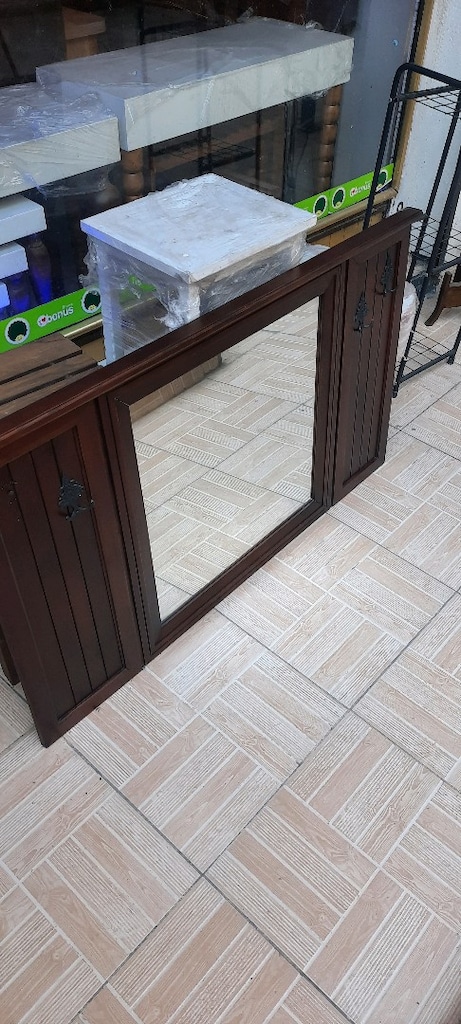 ahşap askılıklı ayna - 5