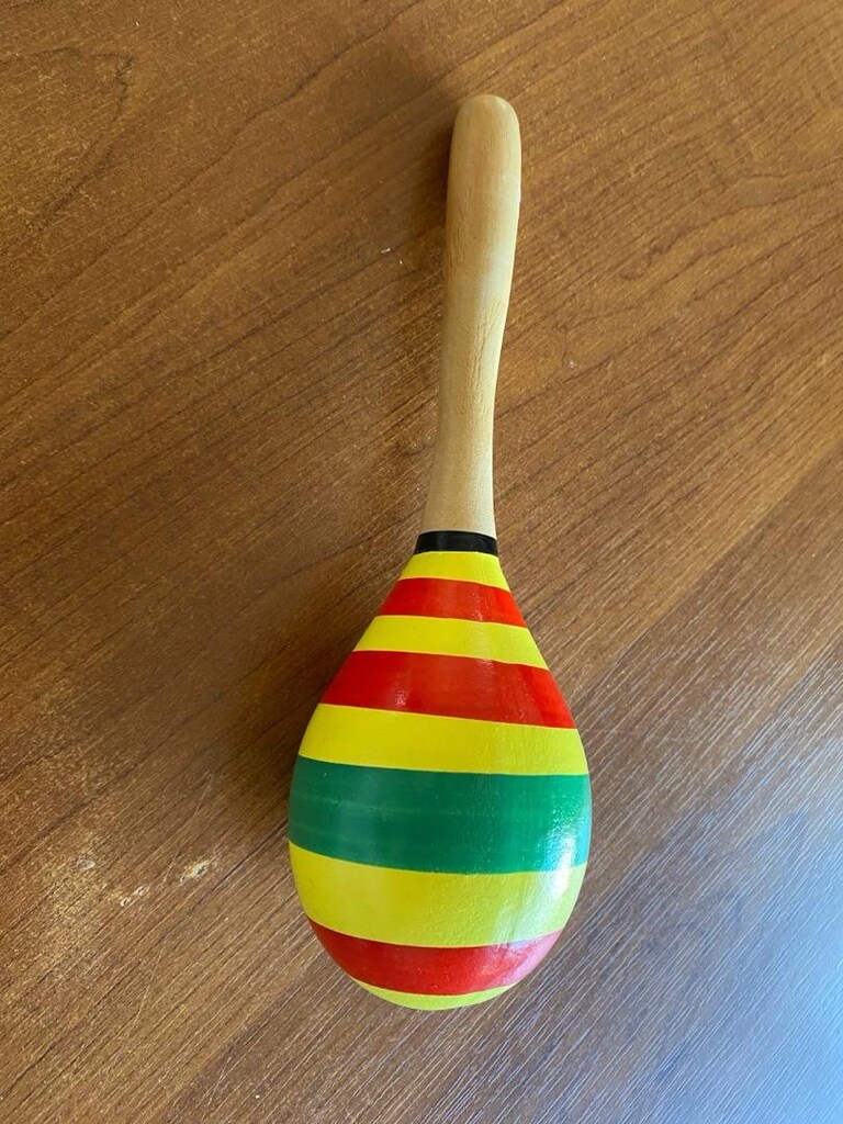 Renkli ahşap marakas - 2
