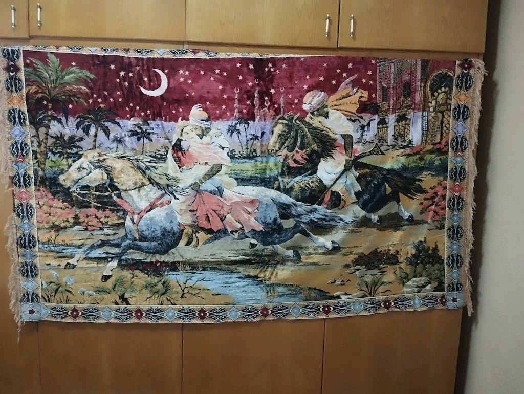 1970 yilların resimli duvar halısı - 3