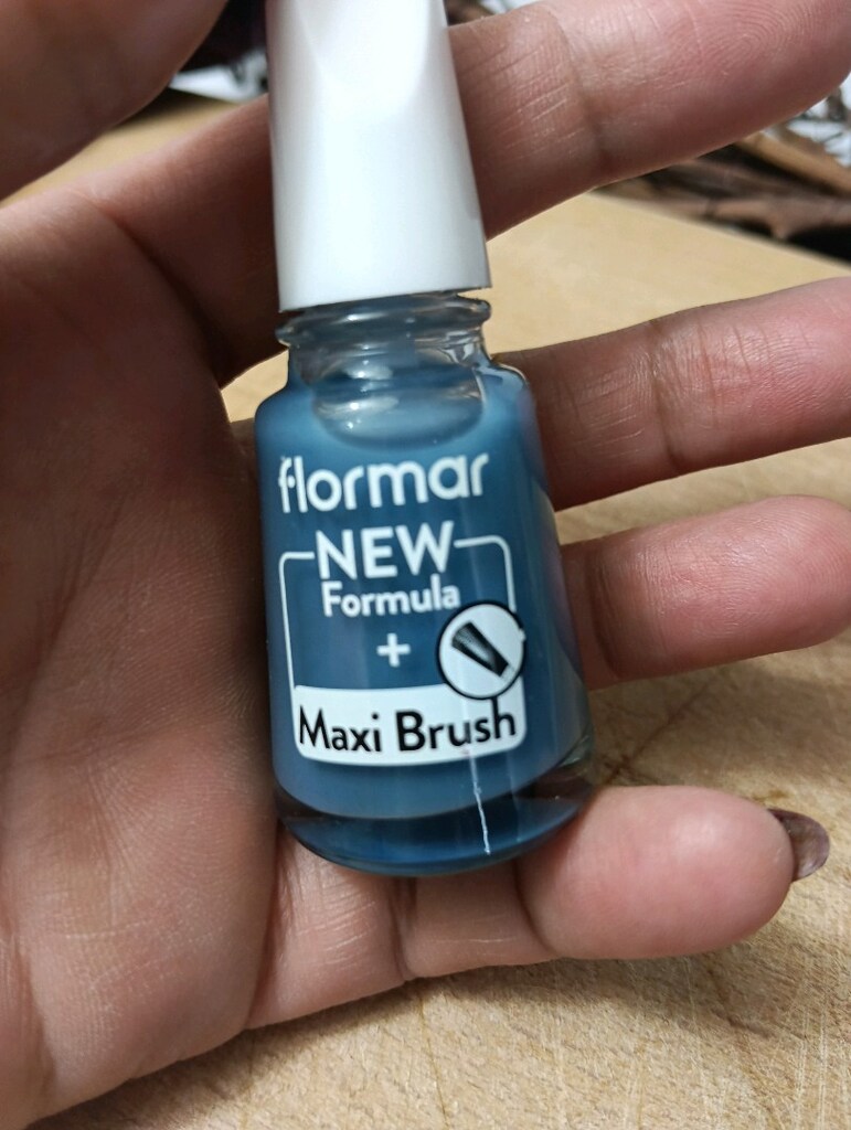 0 yeni Flormar şeffaf mavi renk oje - 6