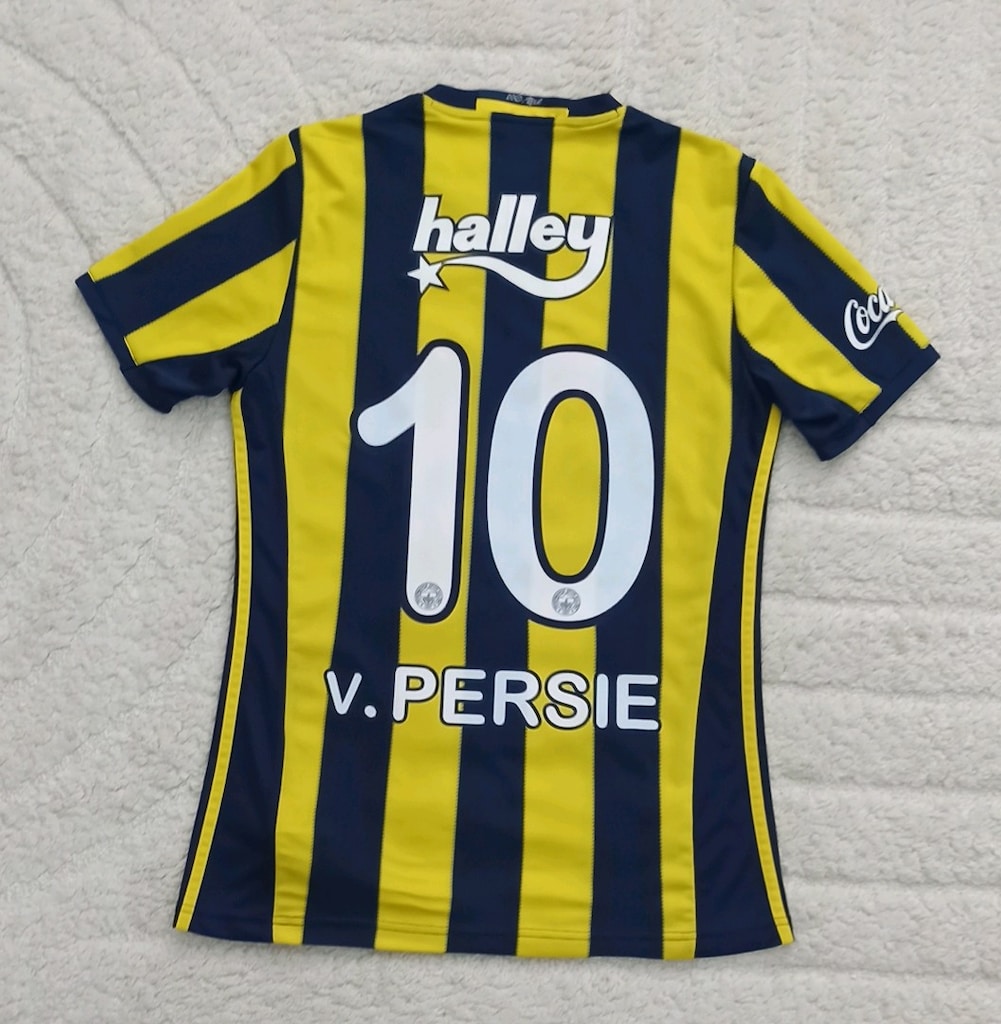 2016-2017 Sezonu Robin Van Persie Orijinal Fenerbahçe Çubuklu Forma - 2