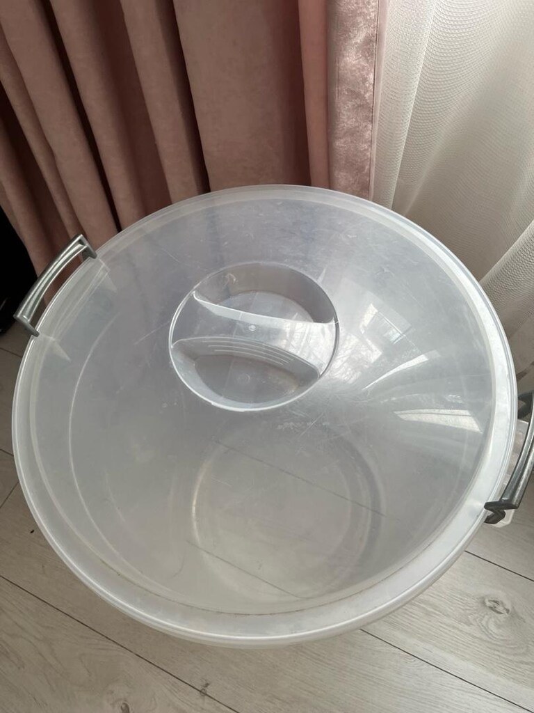 erkoç mega 70 litre şeffaf bakliyat kovası - 2