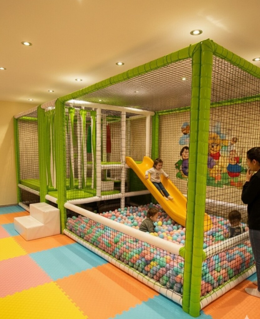 TOP HAVUZU TRAMBOLİN ROLLER KAYDIRAK SOFTPLAY ZİPLİNE PALMİYE - 5