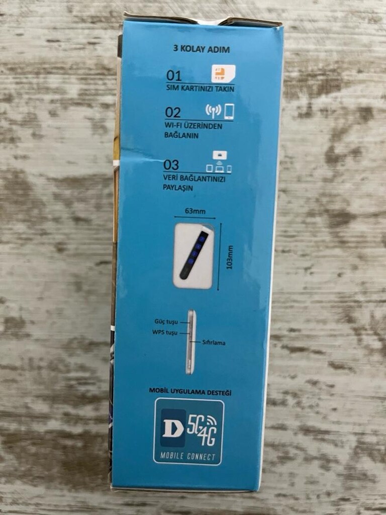 D-Link Bataryalı Taşınabilir Wi-Fi Modem DWR-930M N300 4G LTE - 3