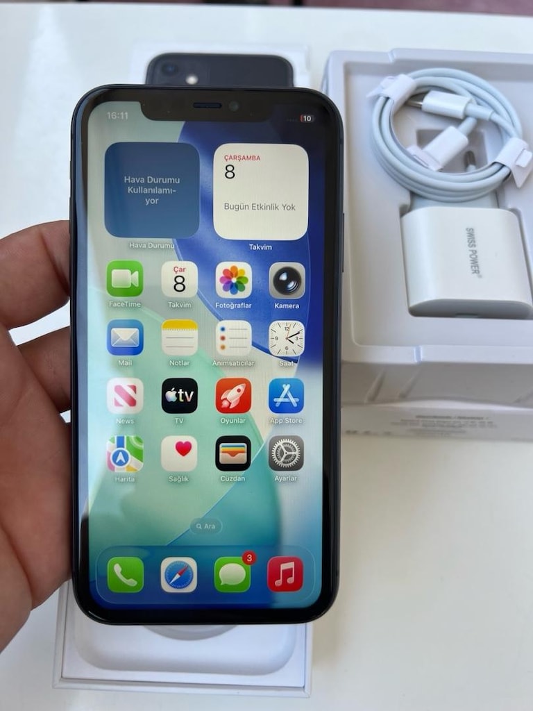 iPhone 11 64 GB % 83 Türkiye Cihazı Hatasız - 5