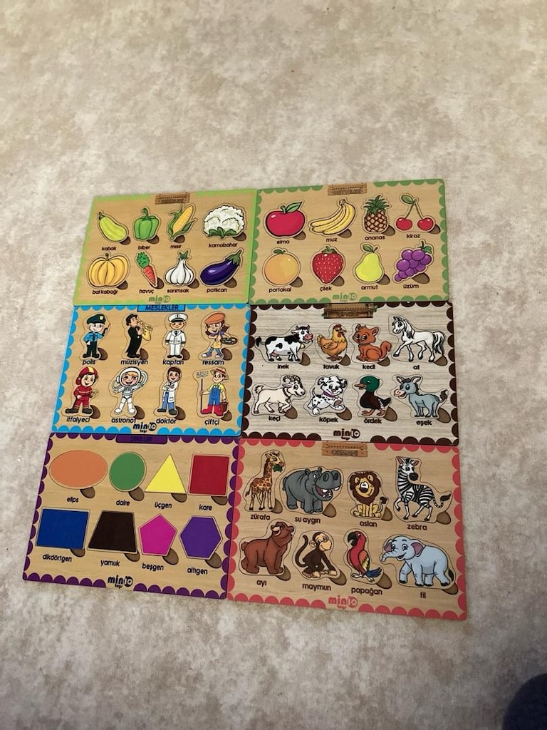 6’lı ahşap puzzle - 4