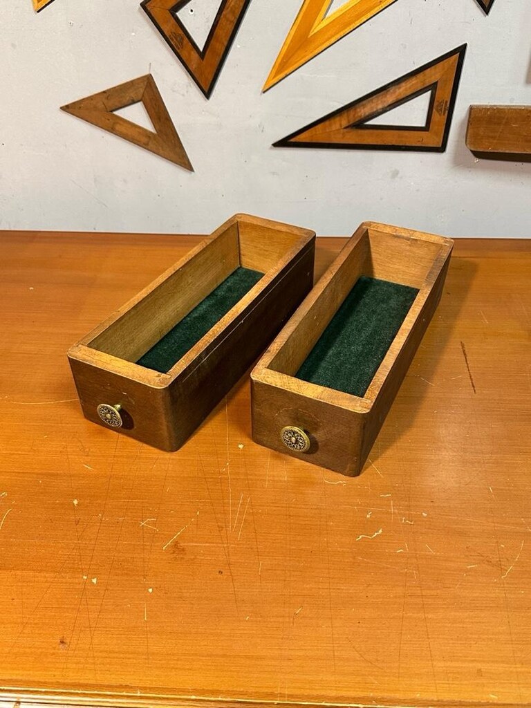 Ahşap vintage çekmece kutu - 2