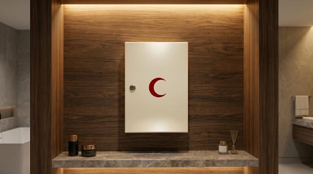 METAL İLK YARDIM ECZA DOLABI - DUVARA MONTE - EV & İŞ YERLERİ İÇİN - 2