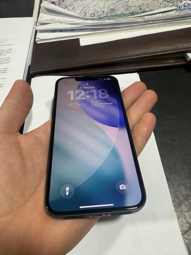 iPhone 13 128 gb 5 ay garantili pil 86 tertemiz