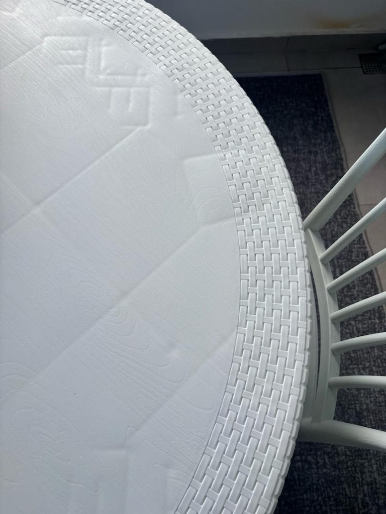Plastik balkon masası Yuvarlak masa 110 cm - 3