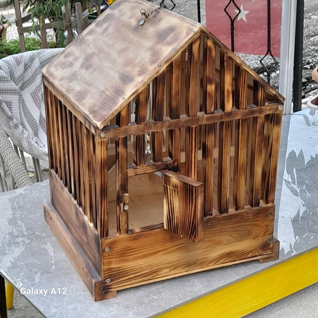 Kuş Kafesi Ahşap Özel Tasarım - 5