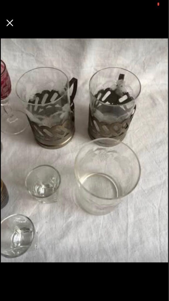 12 parça 15-60-80 yıllık likör kadeh ve su bardağı *HEPSİNİN FİYATI* - 4