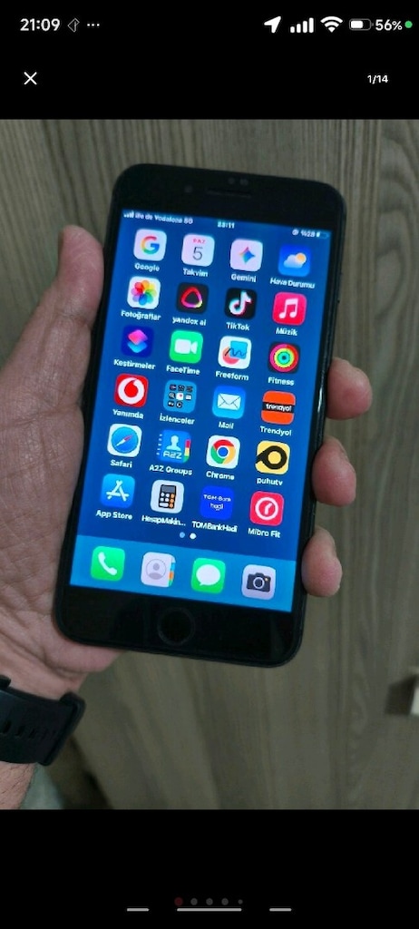 İPHONE 8+PLUS 64GB PİL 100 HET AKSANI ÇALIŞIYOR TERTEMİZ SORUNSUZ - 3