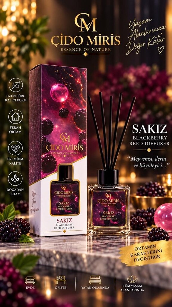 ÇİDO MİRİS ODA KOKUSU PREMIUM 100ML - 4