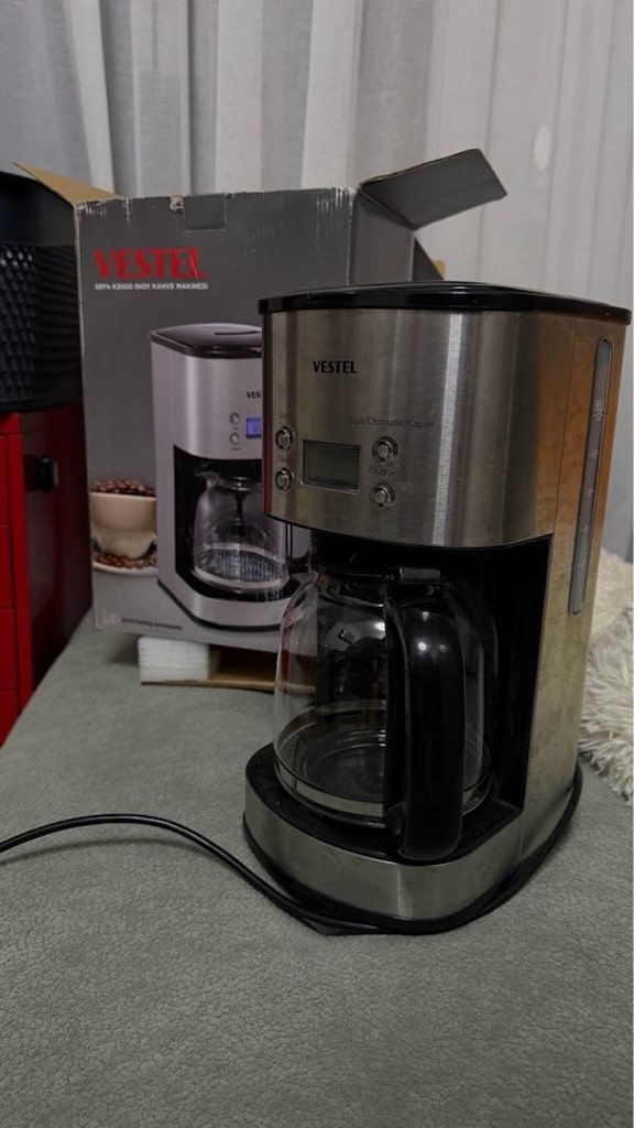vestel sefa k3000 inox filtre kahve makinesi. - 3