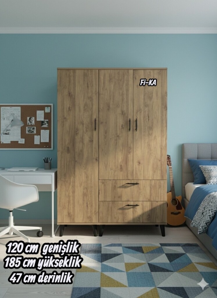 BÜYÜK BOY GARDIROP ÜCRETSİZ NAKLİYE - 4