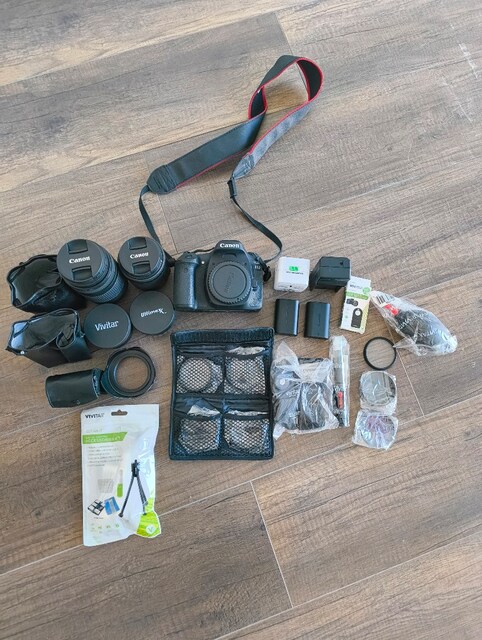Canon EOS 80D Set - Çok temiz - Düşük shutter