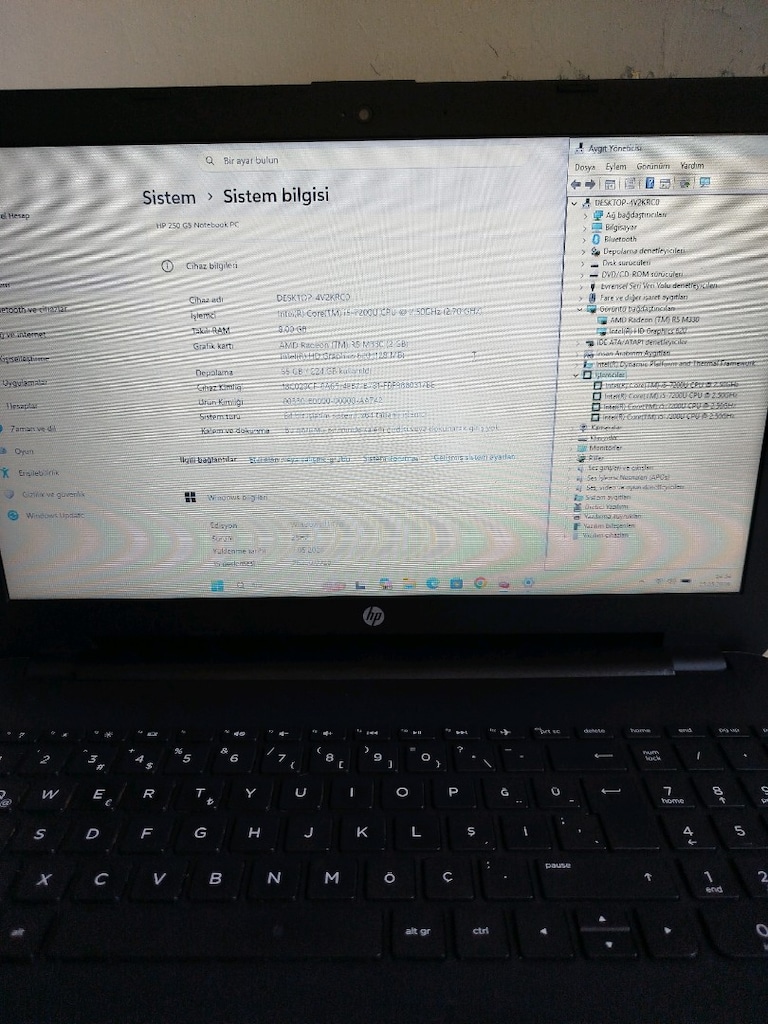 HP 250 G5 Intel i5-7200U/8GB/256GB/15.6" Notebook - 10