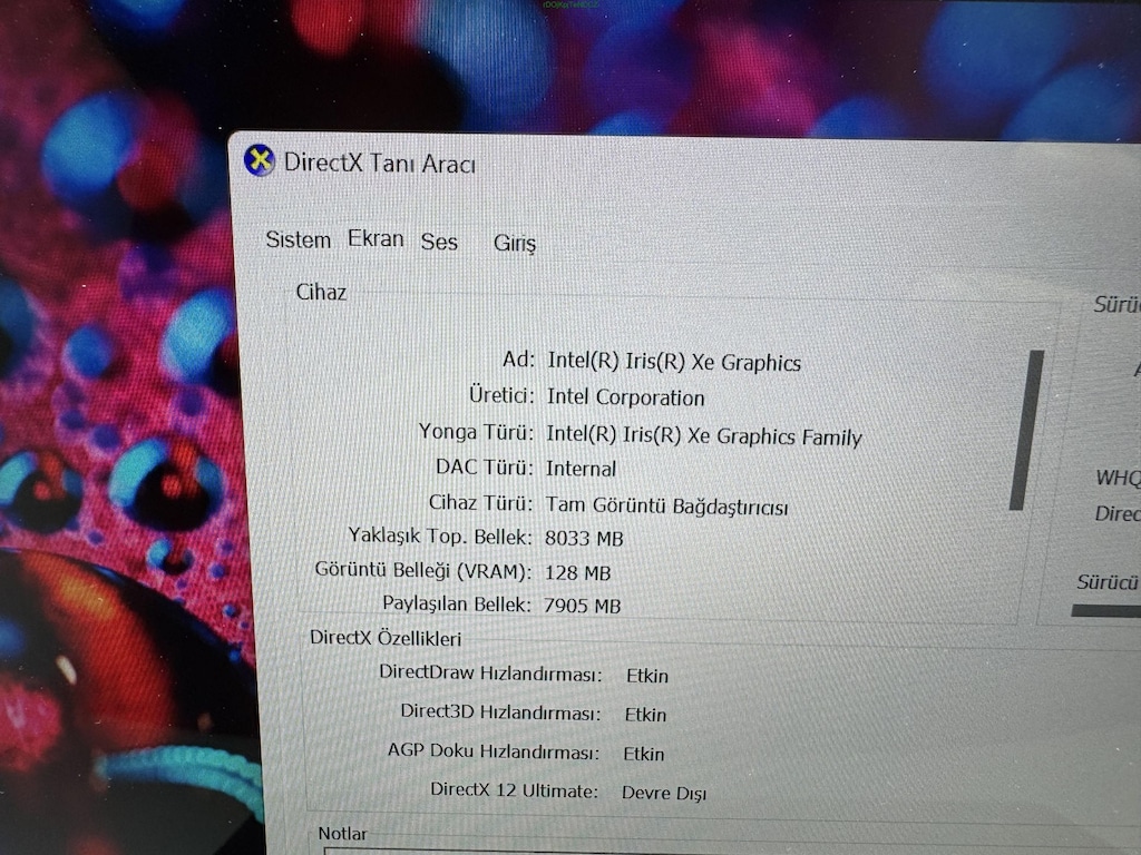 DELL İ7 12. NESİL 16 GB RAM 512 NVME KATLANIR DOKUNMATİK - 9