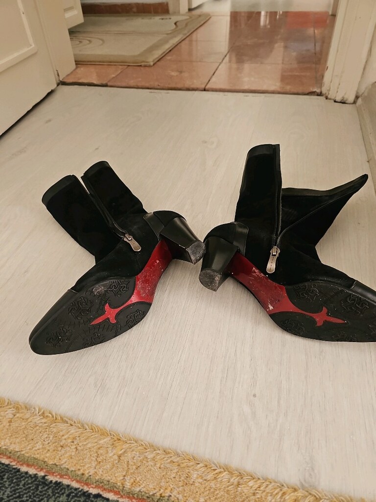 lacivert süet kısa bot - 2