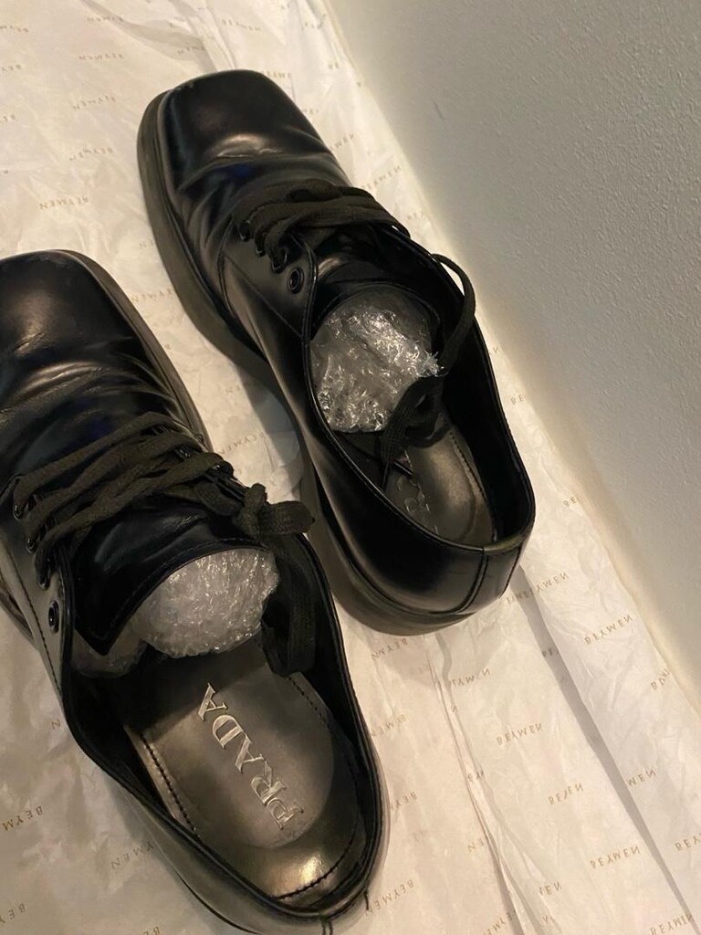 prada deri ayakkabı 42 no - 9