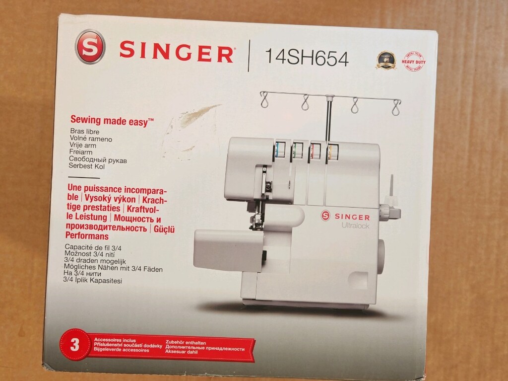 Singer 14sh654 overlok makinesi. sıfır - 2