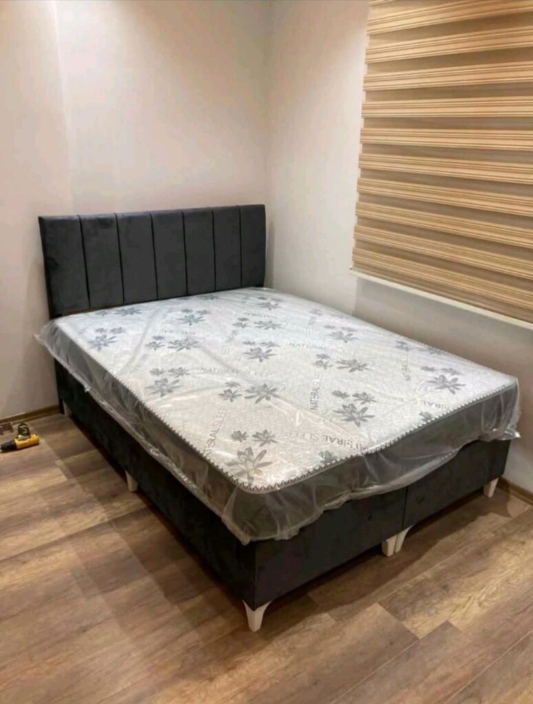 Cift kişilik baza ( kör bazalı) ,başlık, yatak. Her renkte üretilir - 4