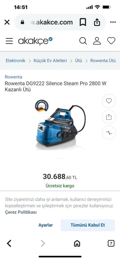 rowenta buhar kazanlı ütü - 4