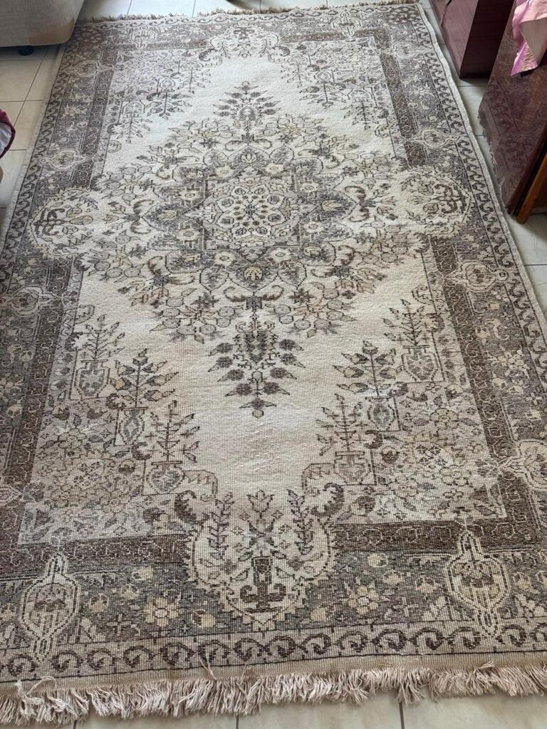 Isparta yün el dokuma halı 50 üzeri 6m 2tanesihiç kullanılmadı. - 5