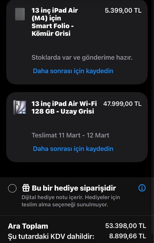 Apple iPad Air M3 – 13 inç / Space Black - 2