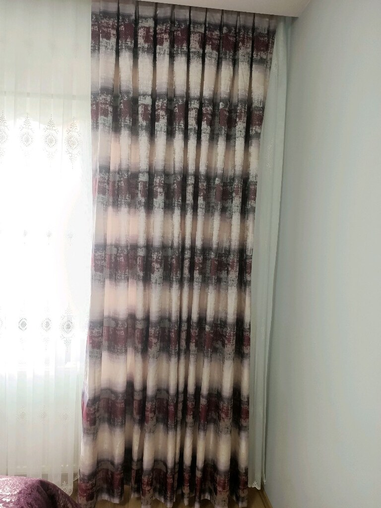 ikili sıfır fon perde üst pile 97cm uzunluk ölçüsü 276cm - 3
