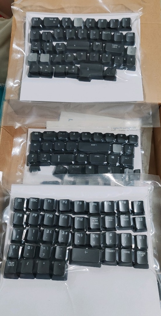 logitech g710 Türkçe klavye tuş seti orijinal - 2