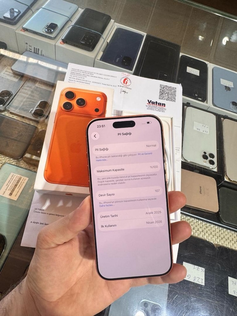 *İPHONE 17 PRO 256 GB PİL %100 DEVİR 107 21 AY GARANTİLİ VATAN FATURAL - 6