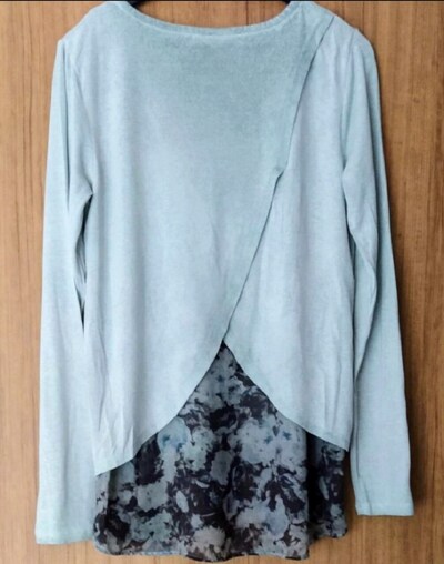 STREET ONE vintage retro tarzı ince bluz s M Twist mango desiqual