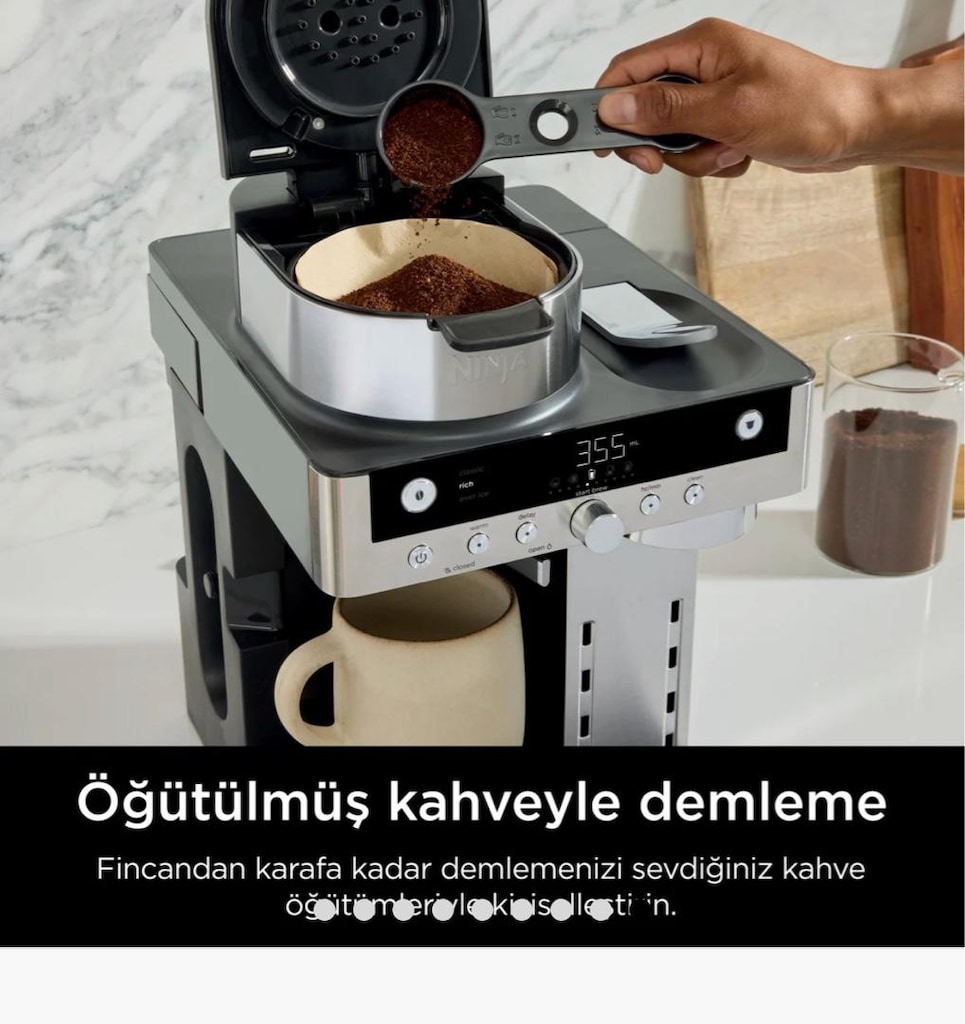 Shark Ninja Dualbrew Filtre ve Kapsül Kahve Makinası - 6
