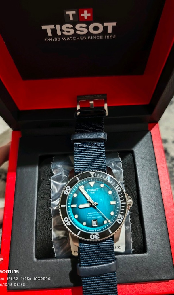 Tissot Seastar 1000 Powermatic 80 - Turkuaz / Mavi-Yeşil Kadran (Çelik — görsel 2/5