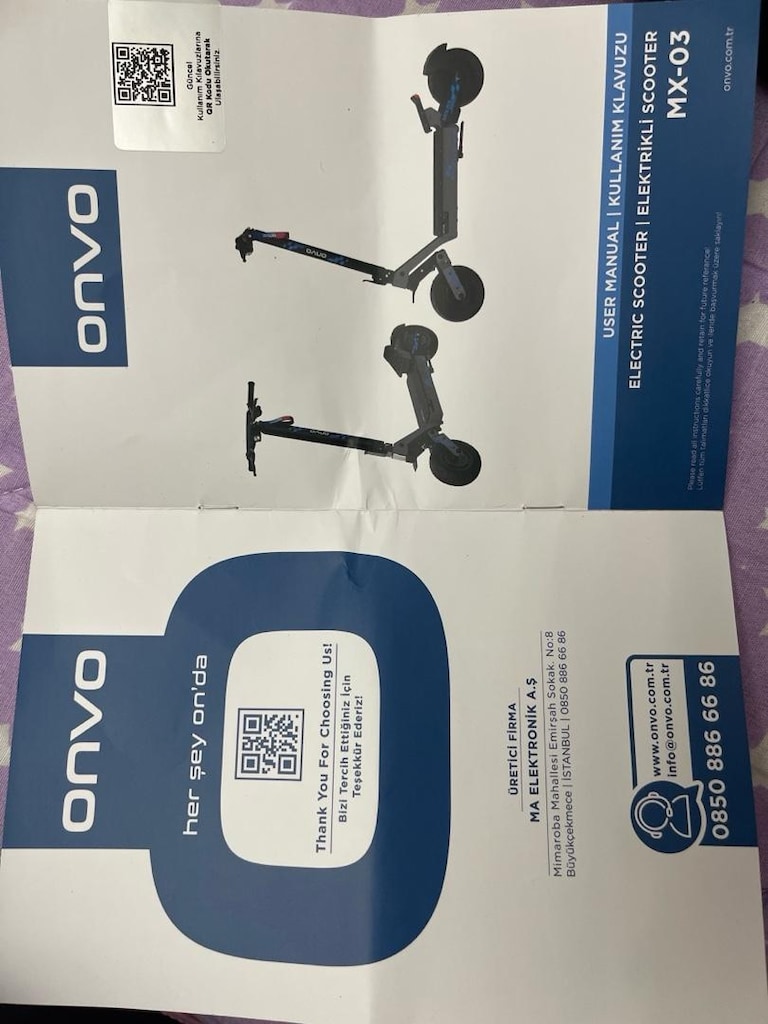 BAKIMLI VE TEMİZ ONVO MX-03 (MX3) - 2400W - 6