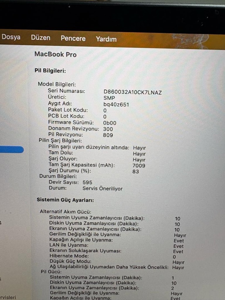 MacBook Pro 16” 2019 | i7 6 Çekirdek | 16GB RAM | AMD 4GB - 6