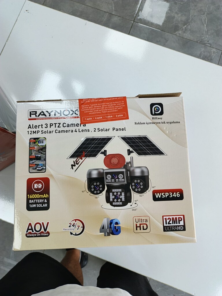 Raynox WSP346 12MP 4G Solar 3 Kameralı 3 PTZ Güvenlik Kamerası - 3