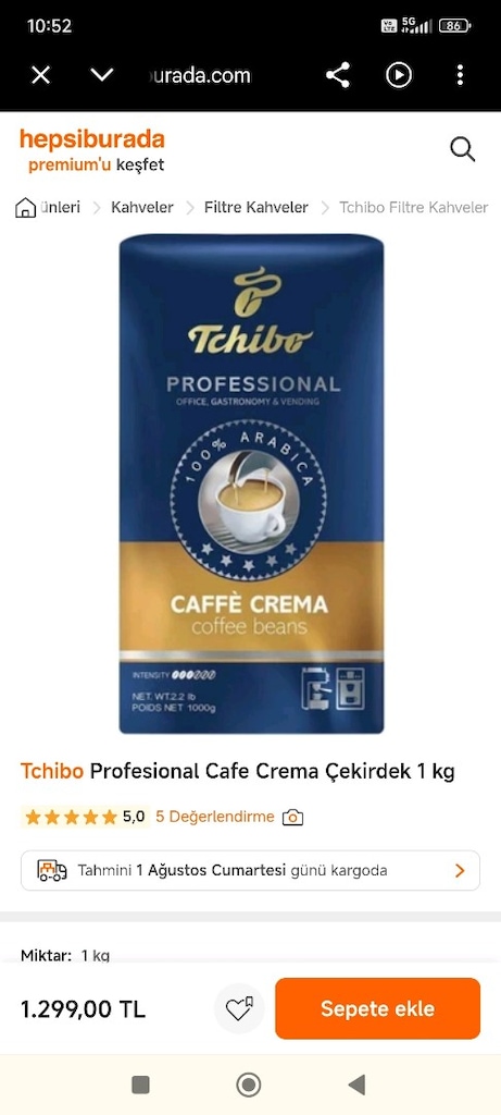 Tchibo Çekirdek kahve - 2