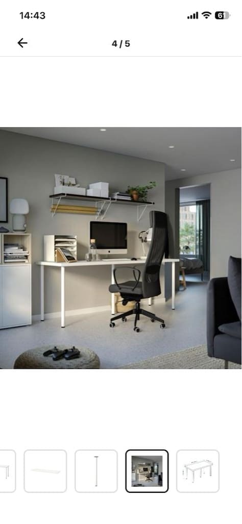 lagkapten/adıls ikea beyaz çalışma masası - 2